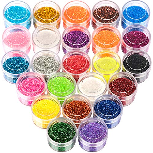 Die beste glitter fandamei 24 farben glitzer fuer naegel glitzerpulver set Bestsleller kaufen