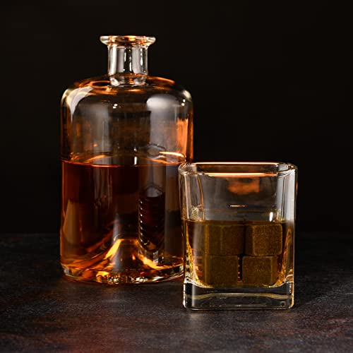 Granit-Eiswürfel GOURMEO 9 Whisky Steine im Set, Holzbox