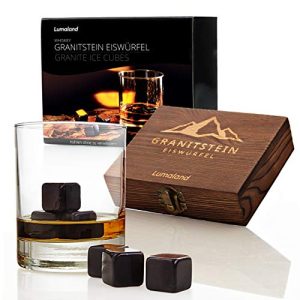 Granit-Eiswürfel Lumaland 9 Whiskysteine aus Granit Geschenkset