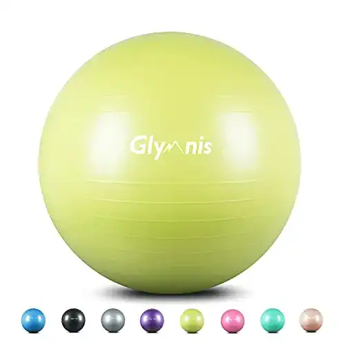 Die beste Gymnastikball 65 cm Glymnis inkl. Luftpumpe Anti-Burst 2026 Test Bestseller Gymnastikball 65 cm Glymnis inkl. Luftpumpe Anti-Burst