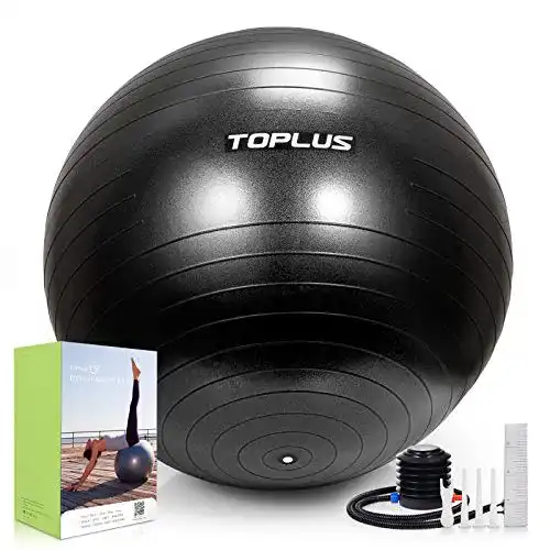Gymnastikball 75 cm TOPLUS Gymnastikball Sitzball Extra Dick