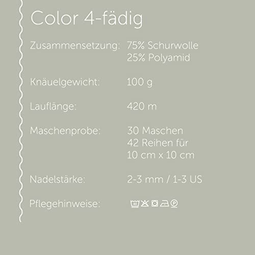 Häkelgarn Regia Schachenmayr 4-Fädig Color, 100G Ageless