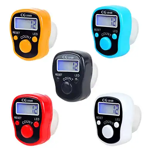 Handzähler CG Tally Finger Counters, 5 Digitale LED-Finger-Clicker