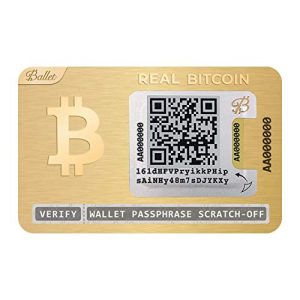 Hardware-Wallet Ballet Real Bitcoin, 24K vergoldet