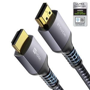 HDMI-2.1-Kabel Stouchi HDMI 2.1 Zertifiziertes Kabel 3m, 8K Ultra