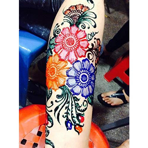 Henna-Tattoo-Farbe Golecha JPR, 10x Natural Mehndi Cones