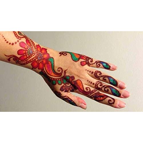 Henna-Tattoo-Farbe Golecha JPR, 10x Natural Mehndi Cones