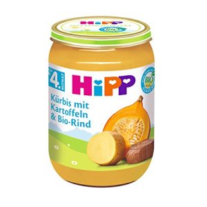 Hipp-Babynahrung HiPP Kürbis mit Kartoffeln und Bio-Rind, 6er