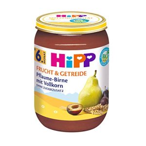 Hipp-Babynahrung HiPP Pflaume-Birne mit Vollkorn, 6er Pack