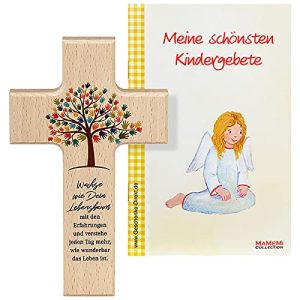 Holzkreuz MaMeMi Kinder: ‘Lebensbaum’ 15 cm