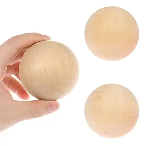 Holzkugeln FADACAI 2 Stücke 70mm Runde Holzperlen