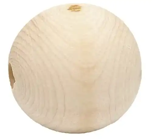 Holzkugeln Sadingo Holzperlen 20 Stück, 3 cm zum Auffädeln