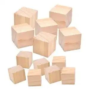 Holzwürfel Liwein 40 Stück Bastelwürfel Natürlich Unfertig
