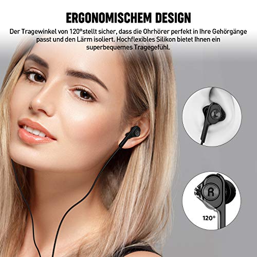 In-Ear-Kopfhörer mit Kabel UiiSii In Ear Kopfhörer, Stereo mit Kabel