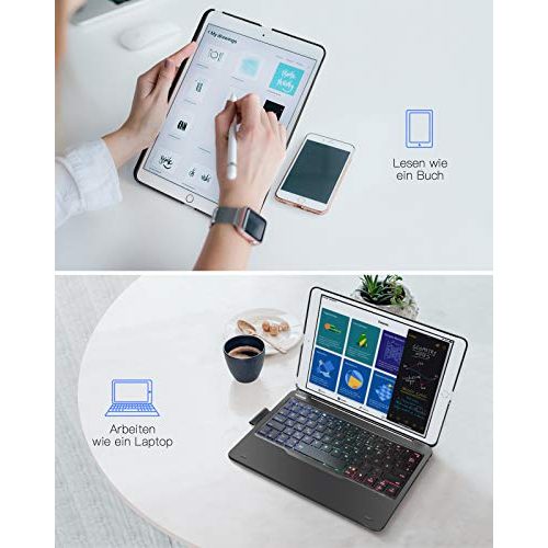 iPad-Air-3-Tastatur Inateck Tastatur, Hintergrundbeleuchtung