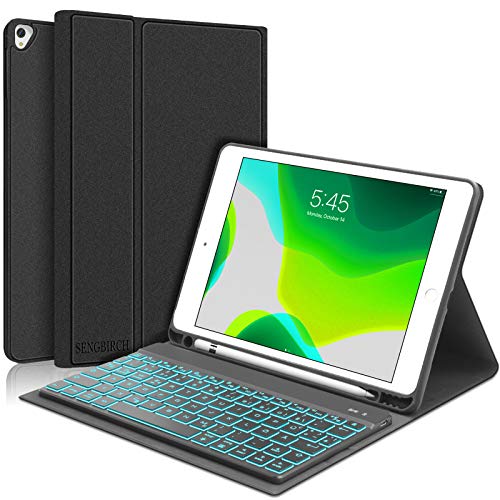 iPad-Air-3-Tastatur SENGBIRCH Tastatur Hülle, schwarz