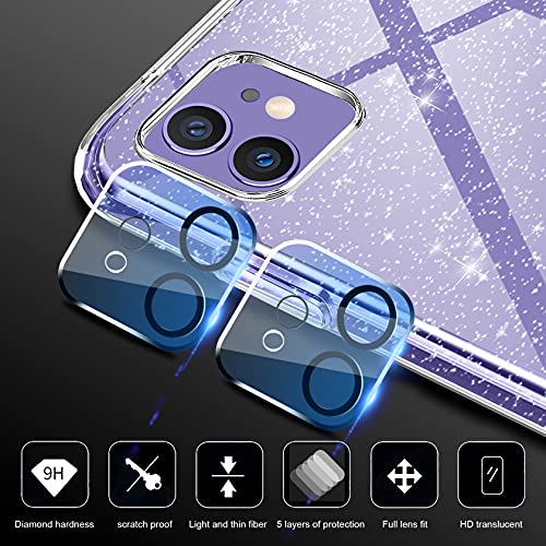 iPhone-12-Mini-Hülle AROYI Glitzer Handyhülle Soft Silikon TPU