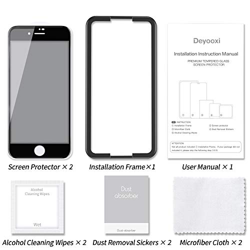 iPhone-SE-Panzerglas Deyooxi 2 Stück Sichtschutz für iPhone