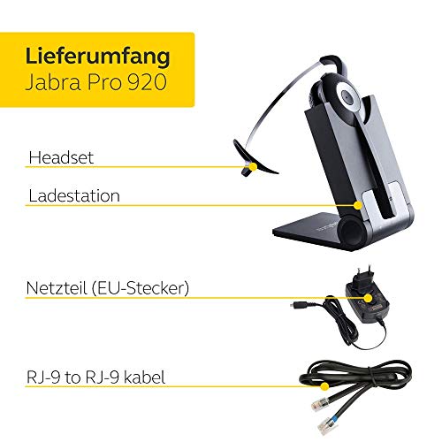 Jabra-Headset Jabra Pro 920 DECT Kabelloses On-Ear Mono