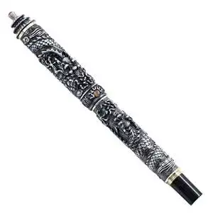 Jinhao-Füller Jinhao Dragon Füllfederhalter antikem Silber 18 KGP