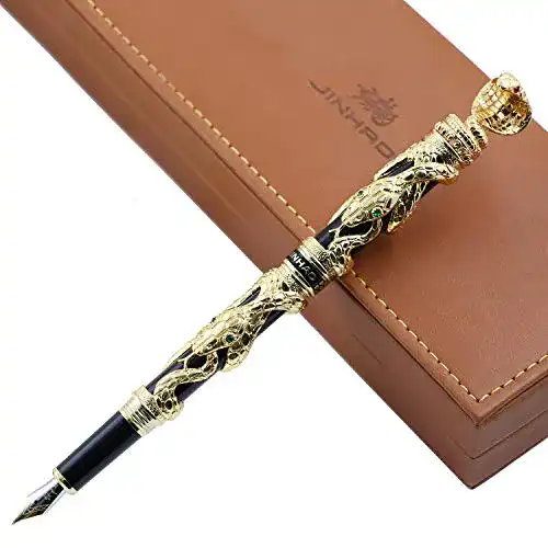 Jinhao-Füller Jinhao Luxus Füllfederhalter-Set, Snake 3D Cobra