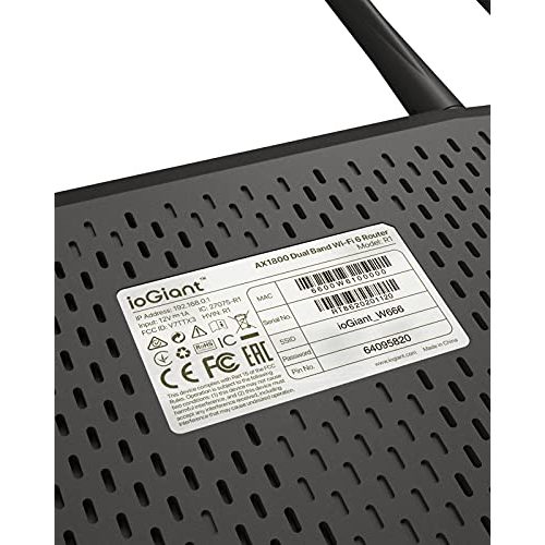 Kabelrouter IOGIANT WiFi 6 WLAN Router, AX1800 Gaming Router