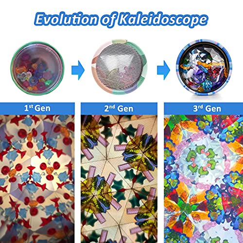 Kaleidoskop iKeelo Klassisch aus Zinn, 2er Pack mit Metallgehäuse