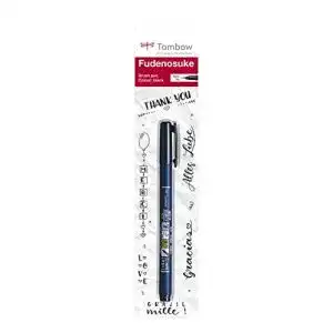 Kalligraphie-Stift Tombow fudenosuke hartem Spitze Bürste Pen