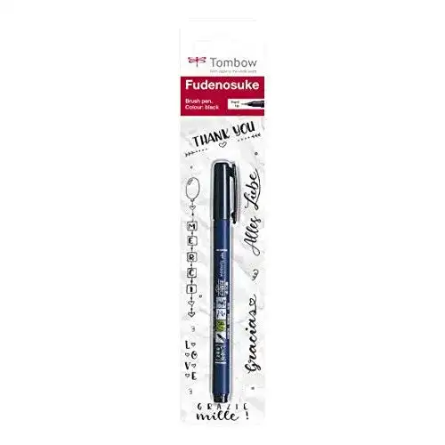 Kalligraphie-Stift Tombow fudenosuke hartem Spitze Bürste Pen