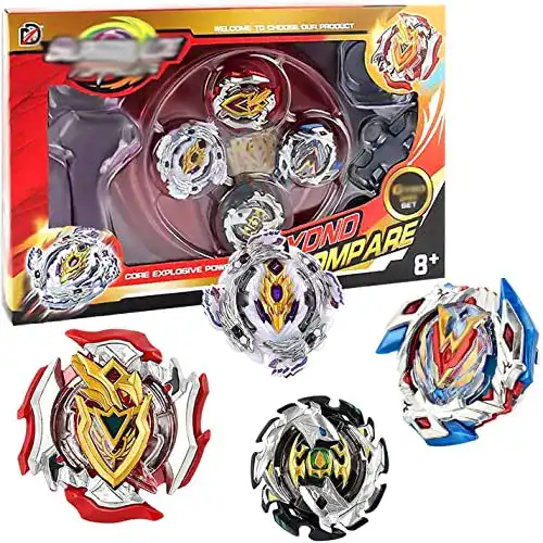 Kampfkreisel Funmo Set, 4 Stück Gyro Burst Starter Set 4D Fusion