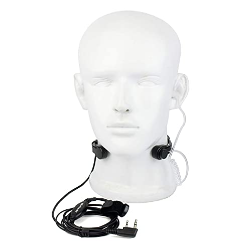 Kehlkopfmikrofon Retevis K001 Funkgerät PTT Headset 2-pin