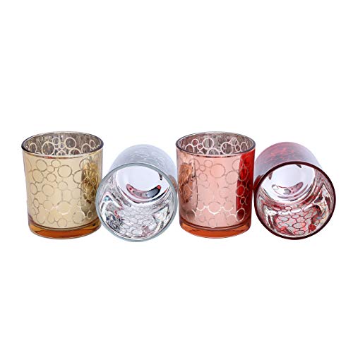 Kerzenglas Flanacom Teelicht-Gläser Set aus Glas inkl. Teelichter