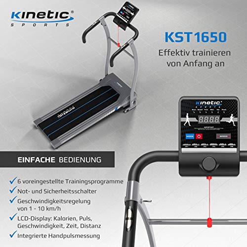 Kinetic-Sports-Laufband Kinetic Sports KST1650FX, 500 Watt leise