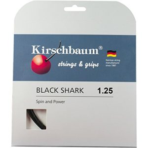 Kirschbaum-Tennissaiten Kirschbaum Saitenset Shark, Schwarz