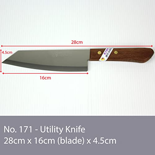 Kiwi-Messer Kiwi Thailand Kochmesser mit Holzgriff 28 cm