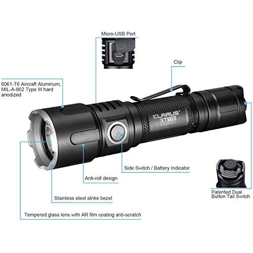 Klarus-Taschenlampe klarus XT11S XP-L-HI LED aufladbar