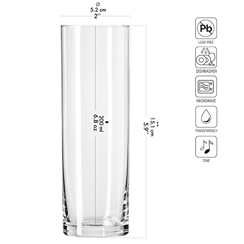 Kölschgläser Krosno Getränke Glas Wassergläser 6-teiliges Set