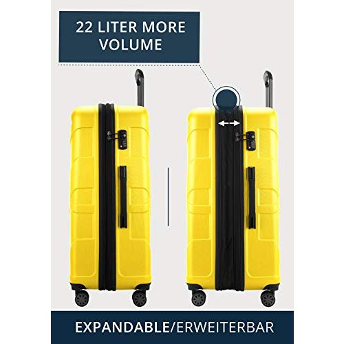 Koffer XXL suitline großer Hartschalen-Koffer Trolley 76 cm