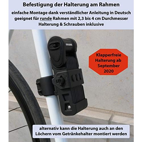 Kohlburg-Fahrradschloss KOHLBURG Sicherheits-Faltschloss