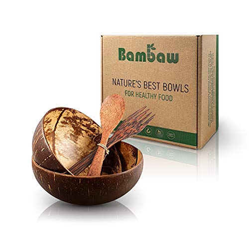 Die beste kokosnussschale bambaw kokosnuss schale set Bestsleller kaufen