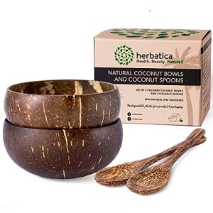 Kokosnussschale Herbatica Kokosnuss Schalen 2er Set