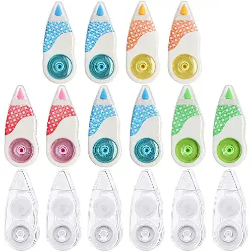 Korrekturroller Meetory 16 Stück Tippex Mäuse, Tipex Mini Roller