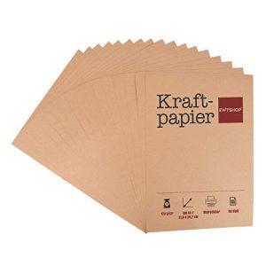 Kraftpapier EAST-WEST Trading, 50 Blätter, DIN A4, Naturkarton