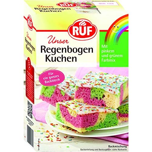 Kuchen-Backmischung RUF Regenbogen-Kuchen, 6er Pack