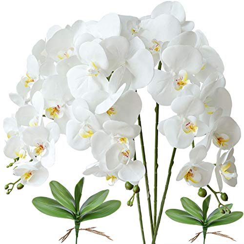 Die beste kuenstliche orchidee fagushome 4 stueck kuenstliche phalaenopsis Bestsleller kaufen