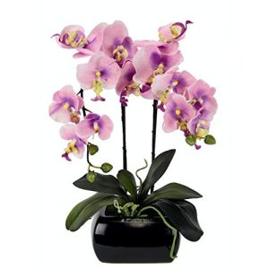 Künstliche Orchidee Flair Flower Kunstblume Schmetterling