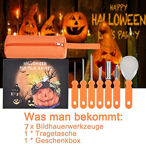 Kürbis-Schnitzset DealKits Halloween Kürbis Schnitzset, 7-teilig