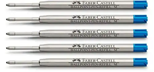 Kugelschreibermine Faber-Castell 148741, M, blau, 5er Packung
