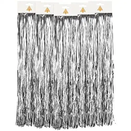 Lametta PartyMarty 5 Stück Spar-Pack: Silber 50cm
