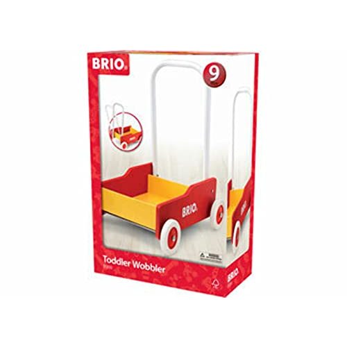Lauflernwagen mit Bremse BRIO 31350 Lauflernwagen Rot-Gelb
